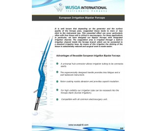 European Irrigation Bipolar Forceps